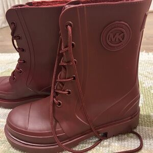 Michael Kors Dark Berry Montaigne Rainboots